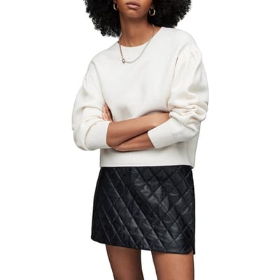 AllSaints Vika Boiled Jumper Off White Maat: S | Gebreide Truien Outlet | Dames | Wit
