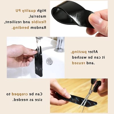 Dailygoods- Tapijtgrijpers 34 Stuks - Wasbare/Herbruikbare Antislip - Houten/Tegelvloeren - Duurzaam/Slijtvast - Sterke Hechting - Geen Resten - Tapijttape