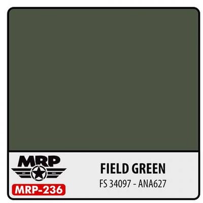 Mr. Paint MRP-236 - Field Green (FS 34097 / ANA627) – 30 ml verf voor Airbrush & Detailwerk