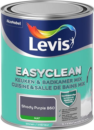 Levis - Easyclean Keuken & Badkamer Mix - Shady Purple B60 - Mengverf - 1 L