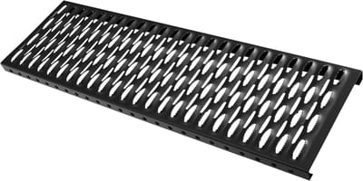 Dakgoot Rooster - Antislip Trede - Veilig Dak Werk - Gepoedercoat Staal - 60x25 cm - Zwart
