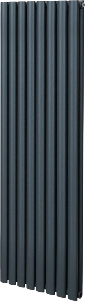 Ovale kolomradiator - grijs - 1600x480mm - 15 jaar garantie