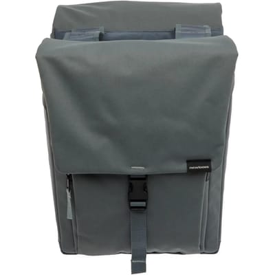 New Looxs ® Tulum Double - Dubbele Fietstas - 100% Gerecycled Polyester - Geschikt voor Elektrische Fietsen - Geschikt voor elke Bagagedrager - 32 Liter - Grey-Green