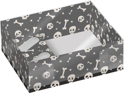 Simply Making Cupcake Doos 12 Halloween Skelet pk/2