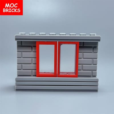 Kit MOC Stenen Schuifraam 1X2X3 Ideaal Voor Het Bouwen Van Blokken Werkt Met 60593 60602 30586 Monteert Deeltjes Kinderspeelgoed