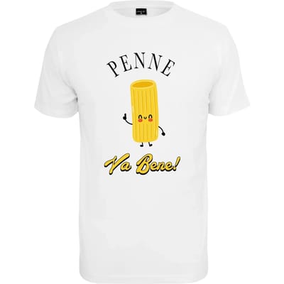 Mister Tee - Penne va benne Heren Tshirt - S - Wit