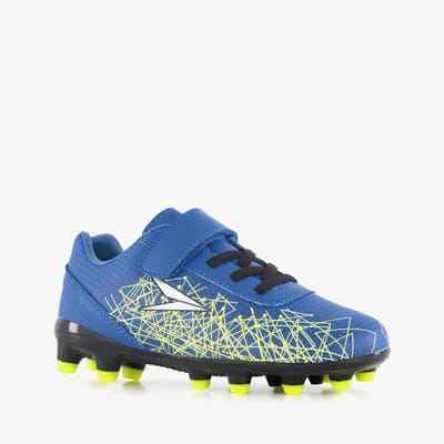 Dutchy Elevate FG kinder voetbalschoenen blauw geel - Maat 28 - Uitneembare zool