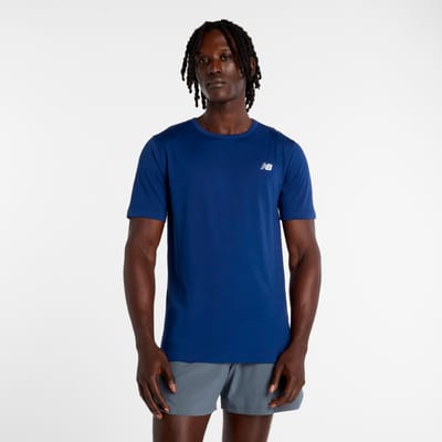 New Balance Sport Essentials Utility T-shirt Heren-blauw, wit