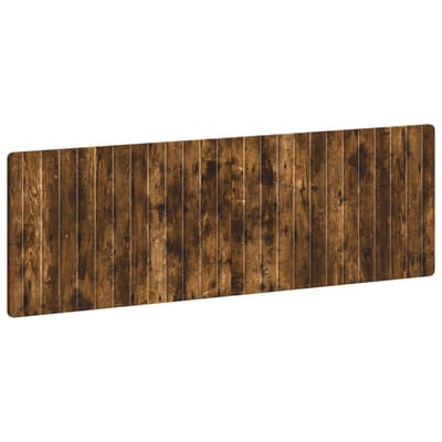 vidaXL - Wandgemonteerd - Hoofdbord - ZWOLLE - Gerookt - eiken - Bewerkt - hout