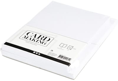 Creativ Company Kaarten & Enveloppen Wit 10,5x15 cm 50 sets