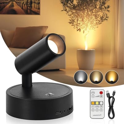Draadloze afstandsbediening met batterijen in zwart voor tv, audio en gaming accessoires