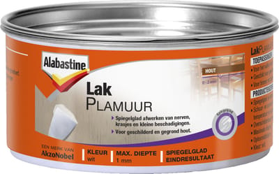 Alabastine Lakplamuur - Pasta - Wit - 800 gram