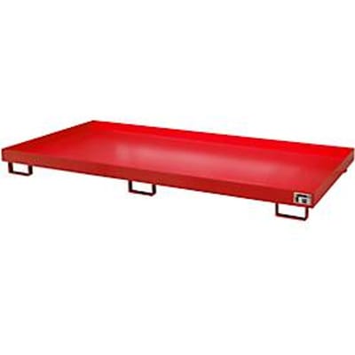 Stellinglekbak type RW/RW 2700-1, zonder rooster, rood RAL3000