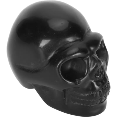 2 Inch Kristallen Schedel Hoofd Handgesneden Gepolijste Snijwerk Schedel Beeldje Miniatuur Schedels Ornamenten voor zwart