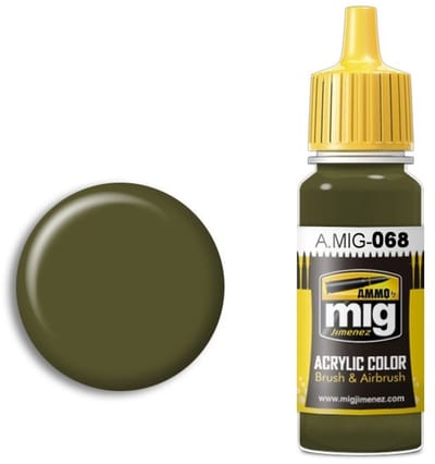 AMMO by Mig Jimenez Hobbyverf Acrylverf - MIG 0068 IDF Green - Acryl Verf flesje - 17 ml