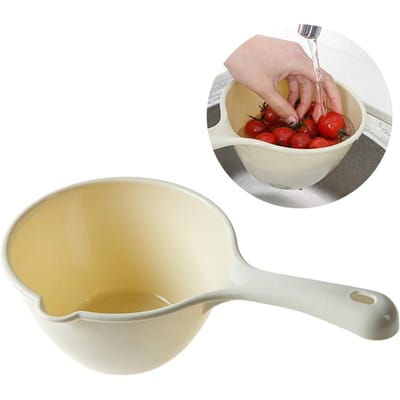 1 Pièce Cuillères à Shampooing Tasse à Eau Écope à Eau de Bain Shampooing Louche à Eau Japonaise Dipper à Eau en Plastique Louche à Eau Sac à Eau Domestique beige