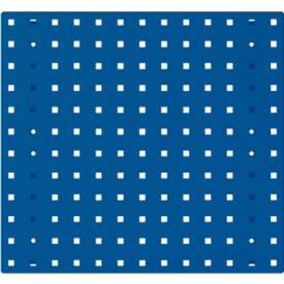Bodempaneel Perfo S, gatgrootte 9,2 x 9,2 mm, B 495 x D 13 x H 457 mm, plaatstaal met poedercoating, gentiaanblauw RAL 5010