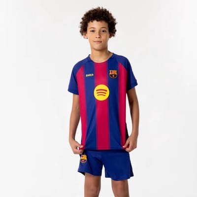 FC Barcelona Voetbaltenue Frenkie de Jong Thuis - 2025-2026 - Voetbal Tenue Kinderen - Shirt en Broekje - Jongens en Meisjes -- Maat 128