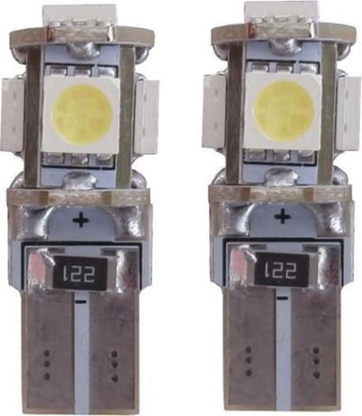Xenon Look 5 SMD LED W5W T10 5000k