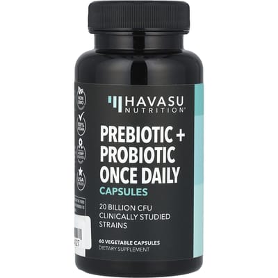 Havasu Nutrition, Geavanceerd Prebioticum & Probioticum, 20 miljard KVE, 60 vegetarische capsules