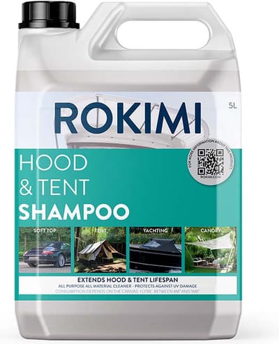 Rokimi | Sprayhood & Tent Shampoo | 5000ml | Tentdoekreiniger | Voor Bootkap, Tent, Cabriodak, Zonwering | Tentonderhoud | Bootonderhoud | Schoonmaakmiddel | Rokimi