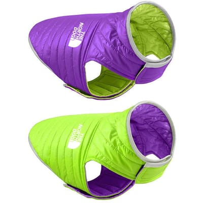 Dubbelzijdige hondenjas Winter Warme hondenkleding voor kleine middelgrote honden Vest Chihuahua-kleding Zachte puppykostuums Ropa Perro XS purple