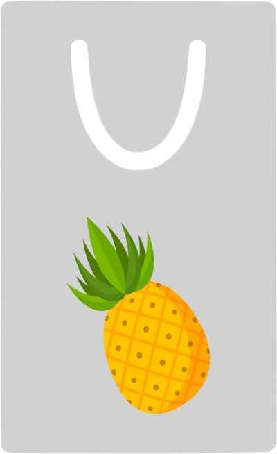 Hacebo® - Ananassen metalen boekenlegger - Ananas - Fruit liefhebbers - Tropisch fruit - vrucht - gezond eten Bladwijzer boekenleggers - 7.6 cm x 5cm