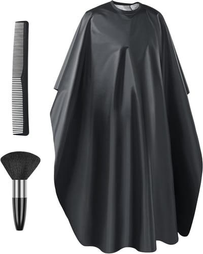 Nylon kappersschort voor haarstylisten, inclusief nekwas en kam, salonaccessoires voor mannen en vrouwen, haarverzorging en kappersbenodigdheden