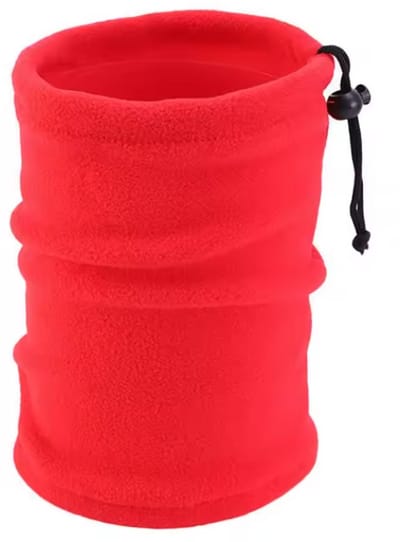New Age Devi - Verstelbare Nekwarmer - Rood Fleece - Colsjaal voor Volwassenen