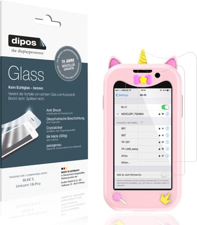 dipos – 2x Pantserfolie geschikt voor BLKE S Unicorn 18-Pro | 9H Screenprotector