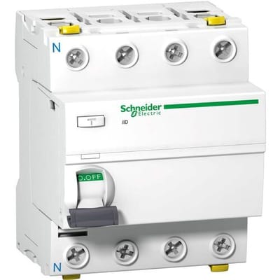 Schneider Electric Acti9 iid residual current circuit breaker 4p 40 A 30 ma Type A