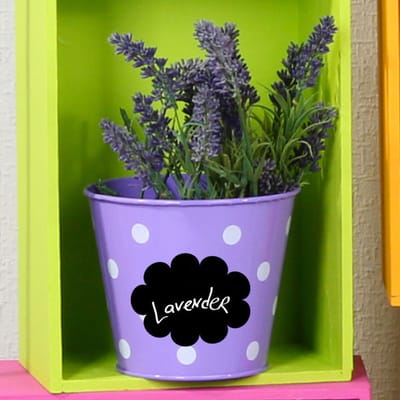 Schoolbord muurstickers - uitwisbare zelfklevende muurstickers - LABELS 3 - 25x25cm