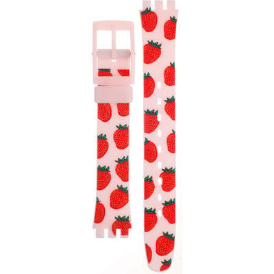 Swatch Plastic - Originals Small (25mm) - L ALP136 LP136 Miss Fraise band