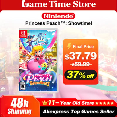 Prinses Perzik: Showtime! Nintendo Switch-spelaanbiedingen 100% nieuwe en originele fysieke gamekaart 1-speler spel voor Nintendo Switch Random Cover