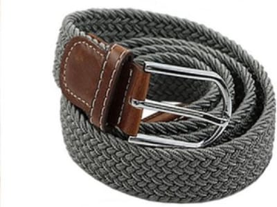 Scoby - Elastische Geweven Riem - Gevlochten Riem - Stretch Belt - Rekbaar - Grijs