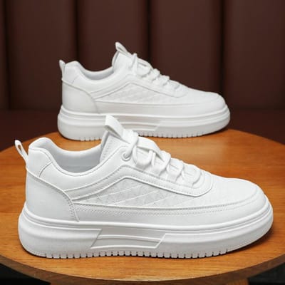 Nieuwe Stijl Zomer Herenschoenen Ademend Kleine Witte Schoenen voor Heren Koreaanse Stijl Trendy Veelzijdig Dikke Zool Sport en Casual Boardschoenen 44 gray