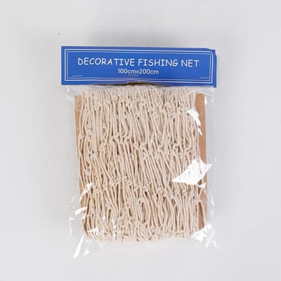 Filet de pêche décoratif de taille mixte, filet de pêche décoratif nautique de Style méditerranéen, tentures murales, décoration coquillages de mer beige