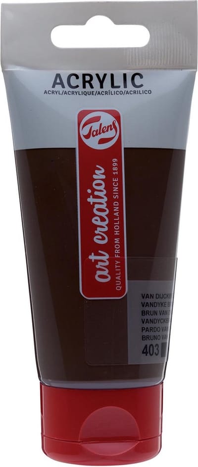 Acrylverf talens art creation 75ml 403 dijckbruin | 3 stuks