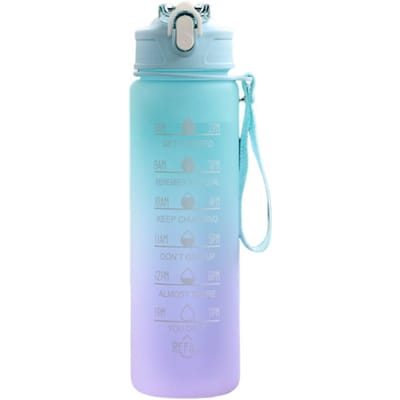 1L Waterfles Grote Capaciteit Fitness Sport Waterfles met Tijdmarkering Draagbare Outdoor Reis Drinkfles Drinkgerei 500-1000ml
