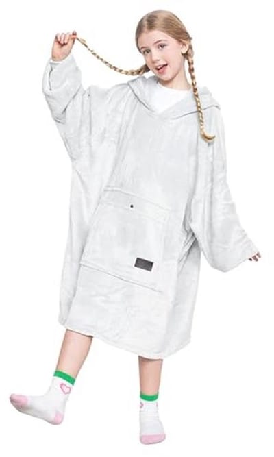 Oversized Deken Hoodie Sweatshirt Fleece Pullover voor Volwassenen
