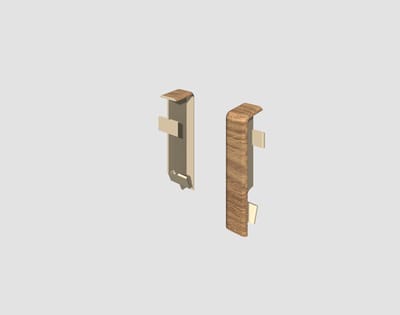 EGGER-verbindingselement voor 6 cm plint KUBUS Eiken roodbruin