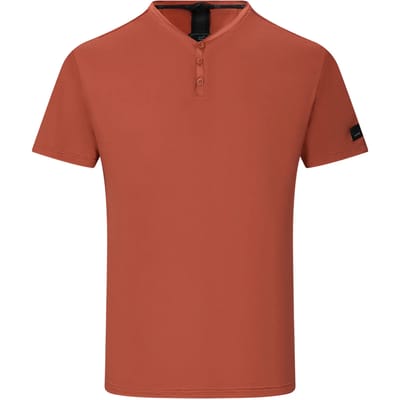 Heren Dewi T-shirt met korte mouwen en knoopsluiting