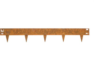 Wovar Cortenstaal Borderrand 16 x 106 cm Flexibel | Per Stuk | Cortenstaal Kantopsluiting | Tuinafboording