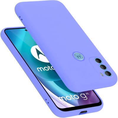 Cadorabo Hoesje geschikt voor Motorola MOTO G71 5G in LIQUID LICHT PAARS - Beschermhoes gemaakt van flexibel TPU silicone Case Cover