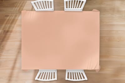 Tafelkleed - Tafellaken - 260x180 cm - Abrikoos - Roze - Pastel - Effen - Kleur - Binnen en Buiten