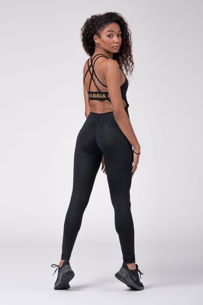 Nebbia 595 Fitness bodysuit Intense Golden Overall XS