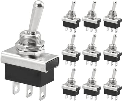 VT Goods - Tuimelschakelaar - Metaal - 12 V - 25 A - 2-polig - Armatuurverlichting - Geschikt voor diverse toepassingen