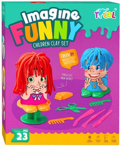 Lobbes klei speelset kapsalon - creatieve klei kapsels maken.