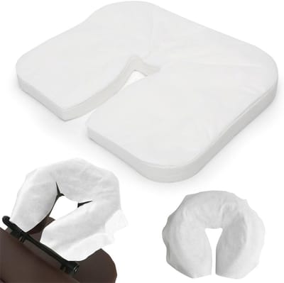 Ultra Zachte Ademende Hygiëne Kussens voor Massagestoelen - 400 Stuks, 35 x 28 cm, Ideaal voor Comfort en Ondersteuning tijdens Massage