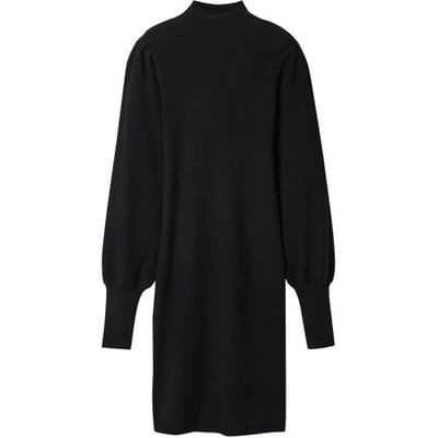 ESMARA Gebreide dames jurk (Zwart, XS (32/34))